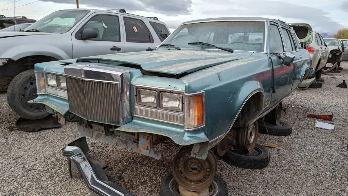 34 - 1979 Lincoln Versailles in Nevada junkyard - photo by Murilee Martin