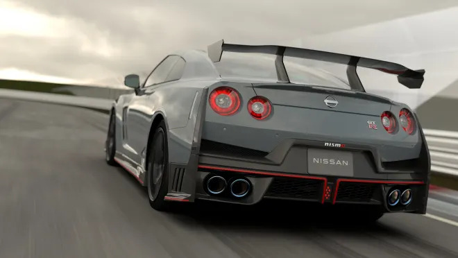 The exterior of 2021 Nissan GT-R R36 Skyline is looking sporty