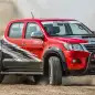 toyota hilux legend 45 with the rear out