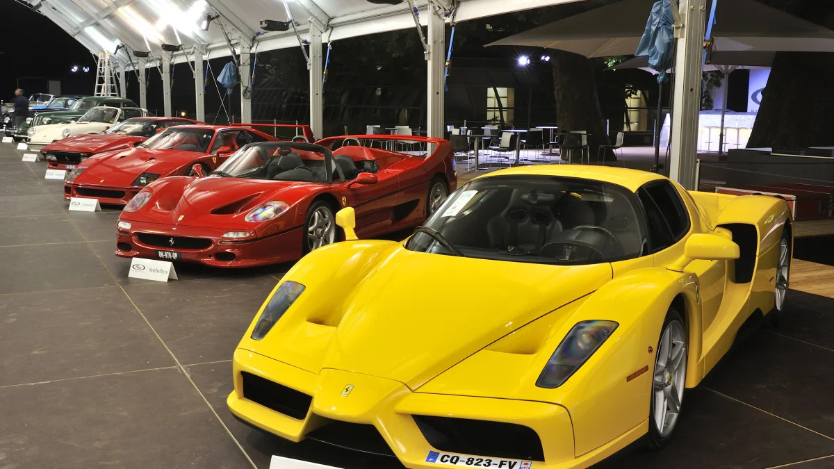 Ferrari supercars at RM Sotheby's Villa Erba 2015