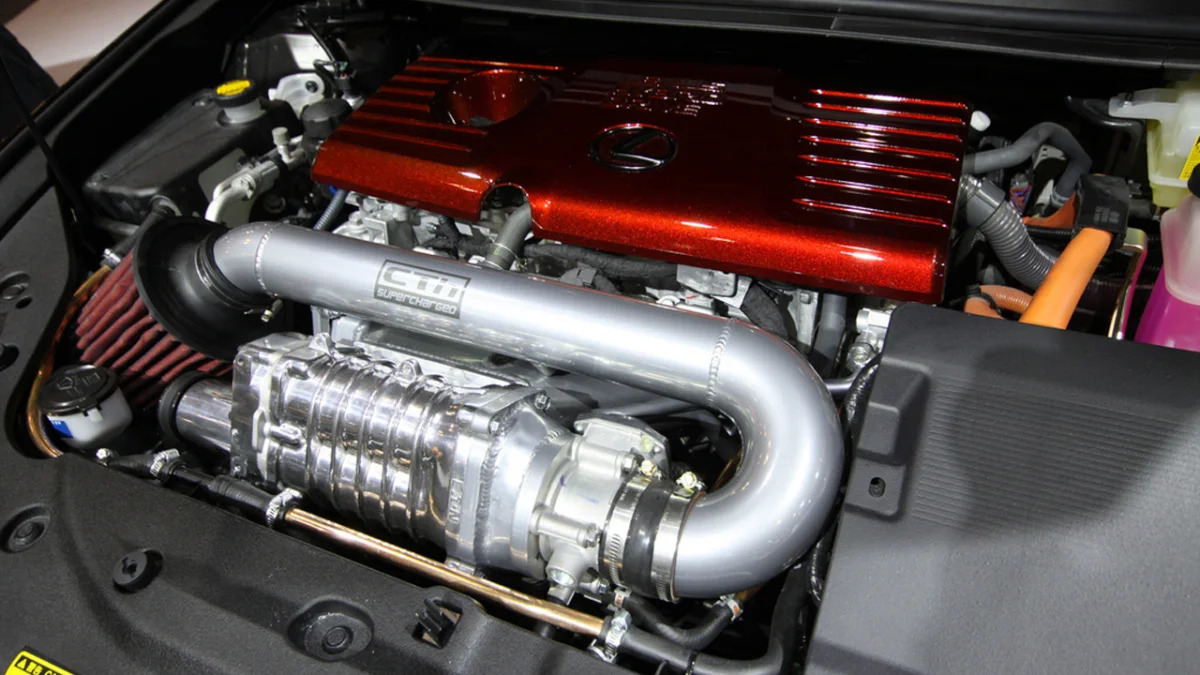 Fox Marketing Supercharged Lexus CT-200h engine
