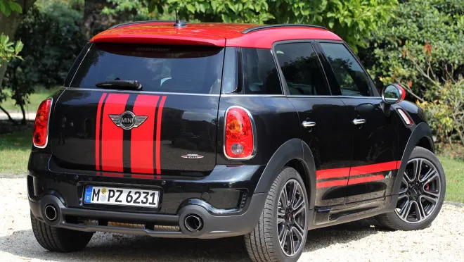 Coming Mini Countryman JCW shows itself with new design and new logo -  Autoblog