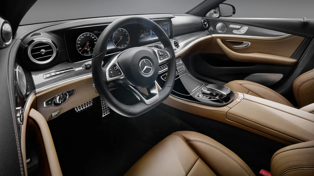 2017 Mercedes-Benz E-Class interior from the driver view