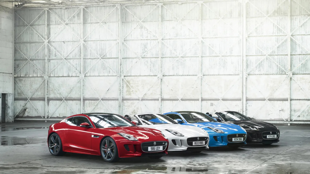 Jaguar F-Type British Design Edition color lineup