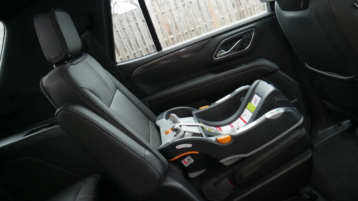 Chevy Tahoe second with car seat base