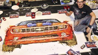 Camaro painted with remote control cars