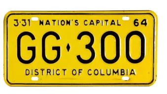 JFK License Plates
