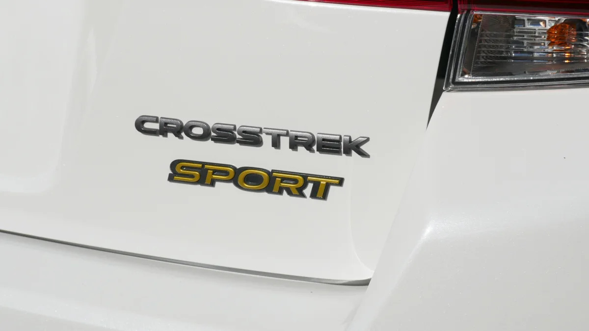 2021 Subaru Crosstrek Sport badging