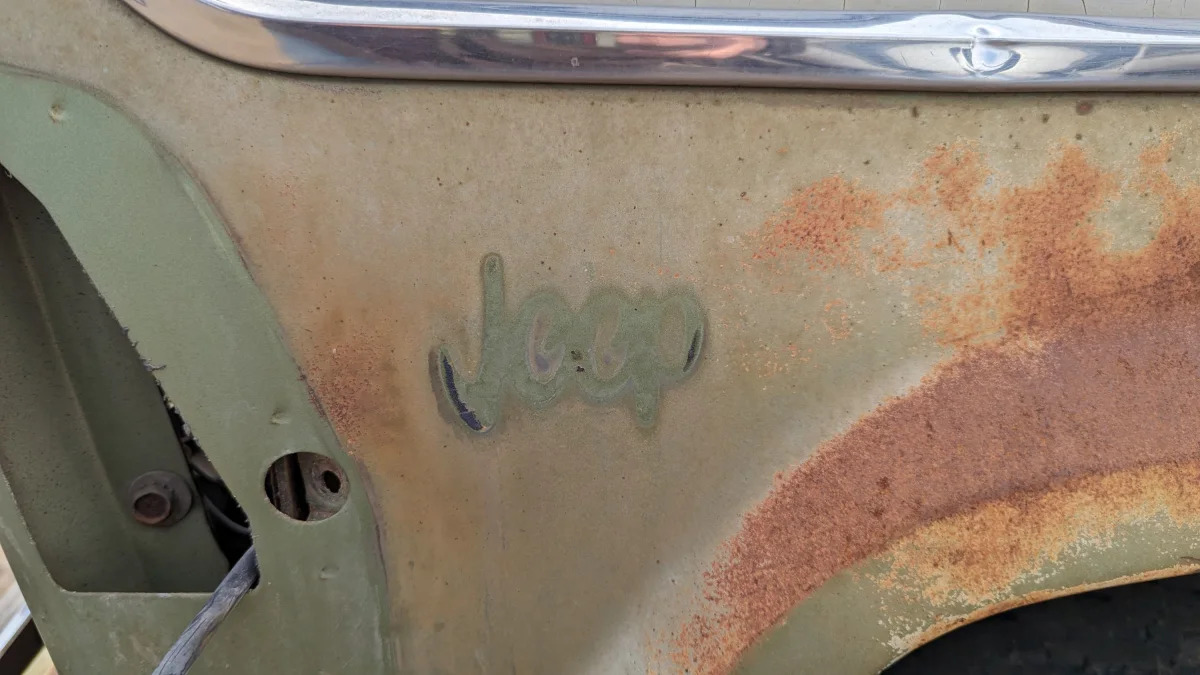 35 - 1966 Jeep Wagoneer in Colorado junkyard - photo by Murilee Martin