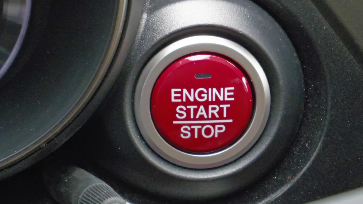 2015 Honda Civic Type R start button