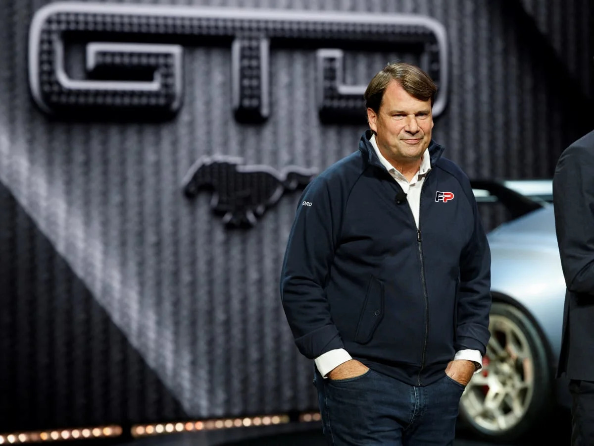 ford motor president and ceo jim farley attends the press day of the north american international auto show
