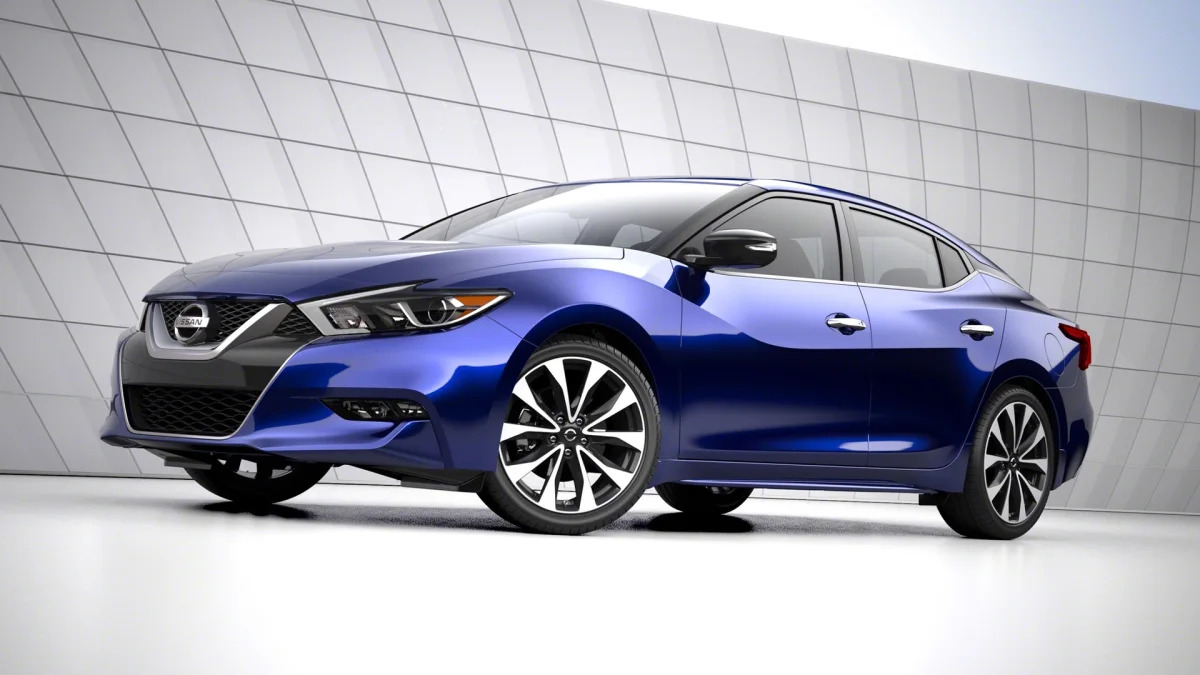 Nissan Maxima sedan in blue