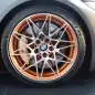 wheel brakes carbon ceramic orange accents bmw