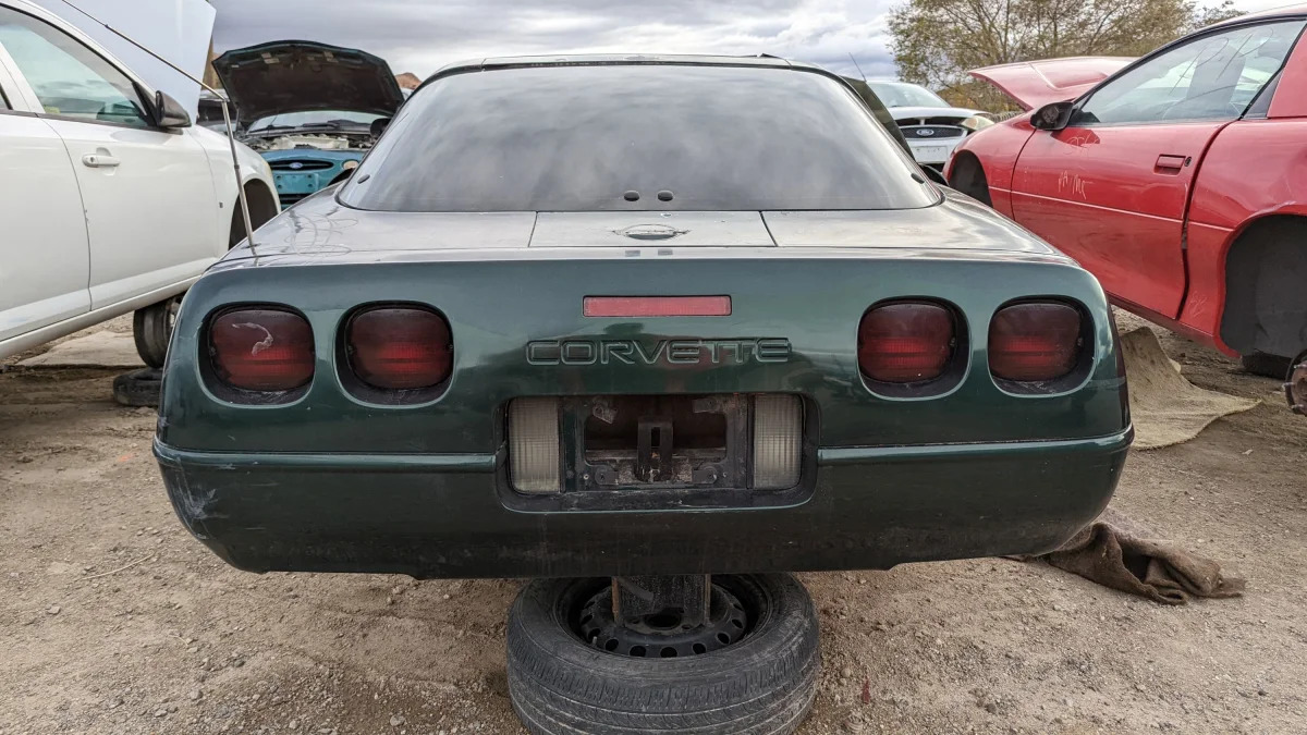29 - 1994 Chevrolet Corvette in Nevada junkyard - photo by Murilee Martin