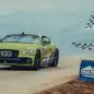 2019 Bentley Continental GT Pikes Peak race car at the finish line