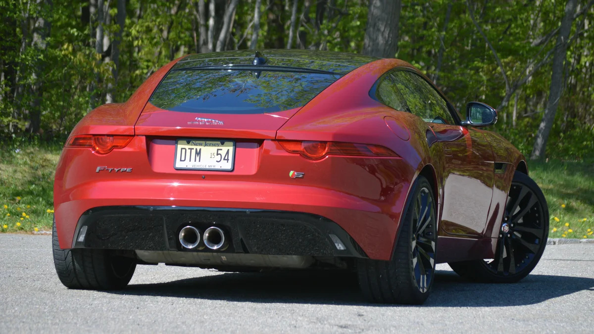 2016 Jaguar F-Type S Coupe red rear tight