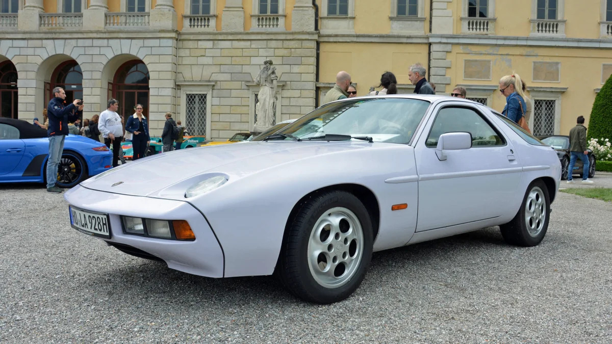 Exhibit at Lake Como for Porsche's 75th birthday