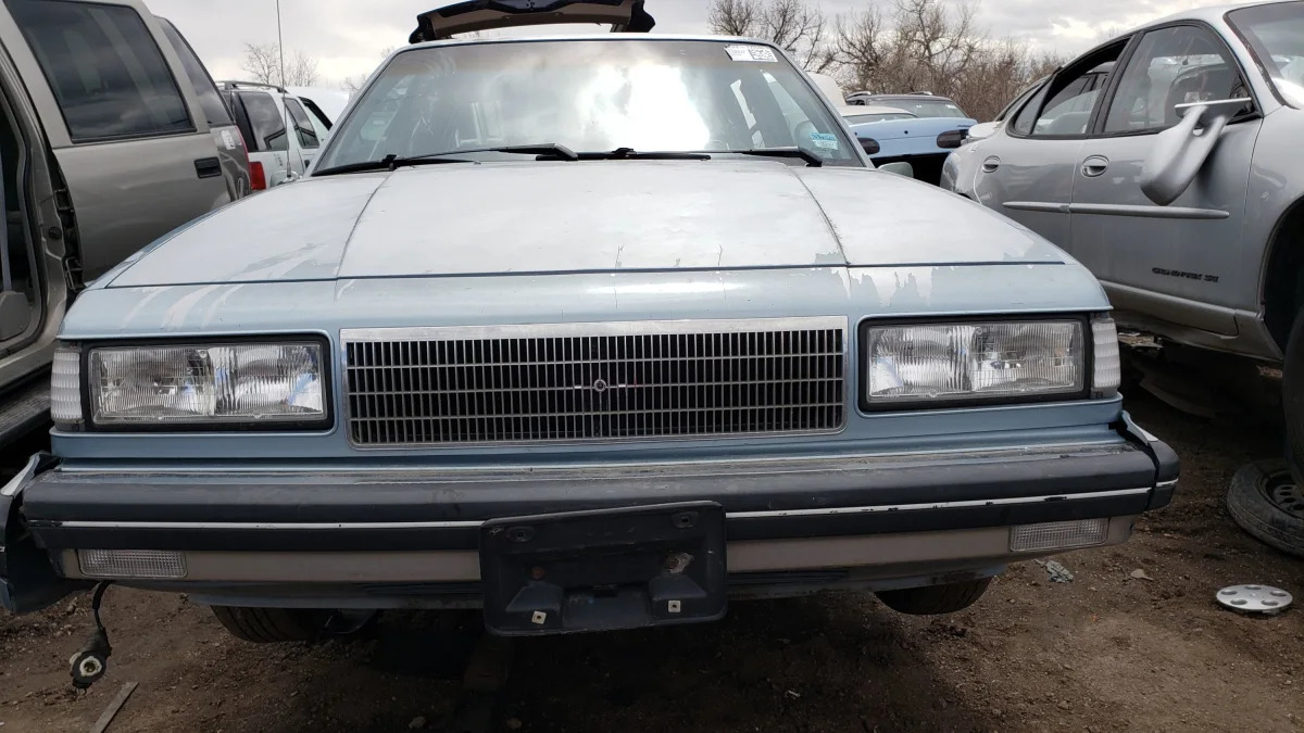 30 - 1987 Chevrolet Celebrity in Colorado junkyard - photo by Murilee Martin