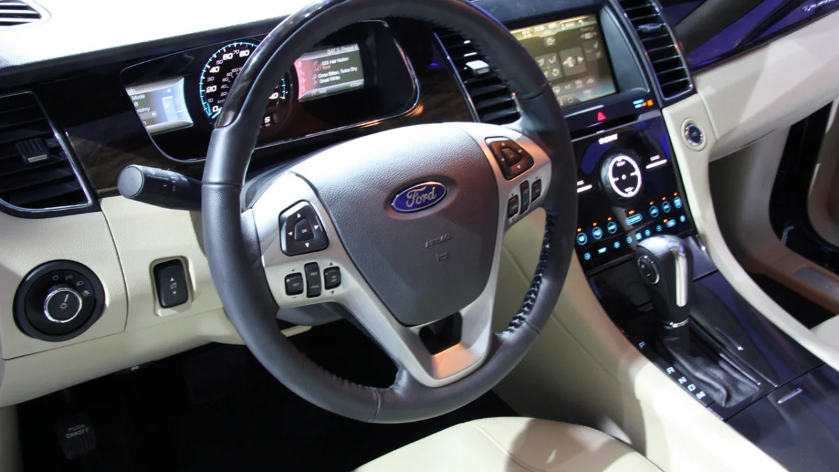 2013 Ford Taurus's interior at 2011 New York Auto Show