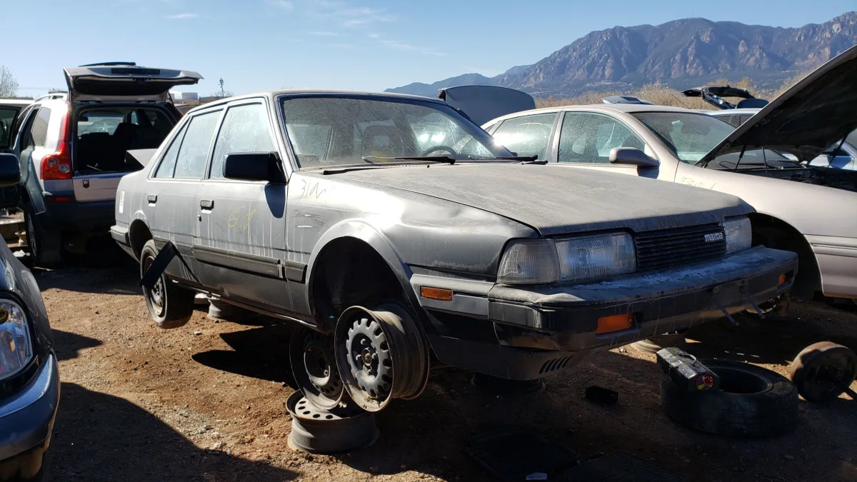 99 - 1985 Mazda 626 in Colorado Junkyard - photo by Murilee Martin