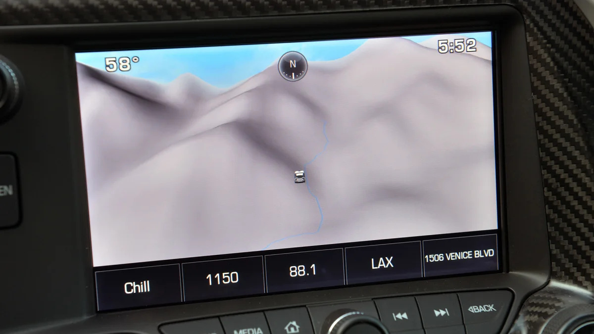 2015 Chevrolet Corvette Z06 navigation system