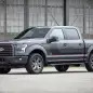 gray 2016 ford-150 lariat appearance package front three quarters