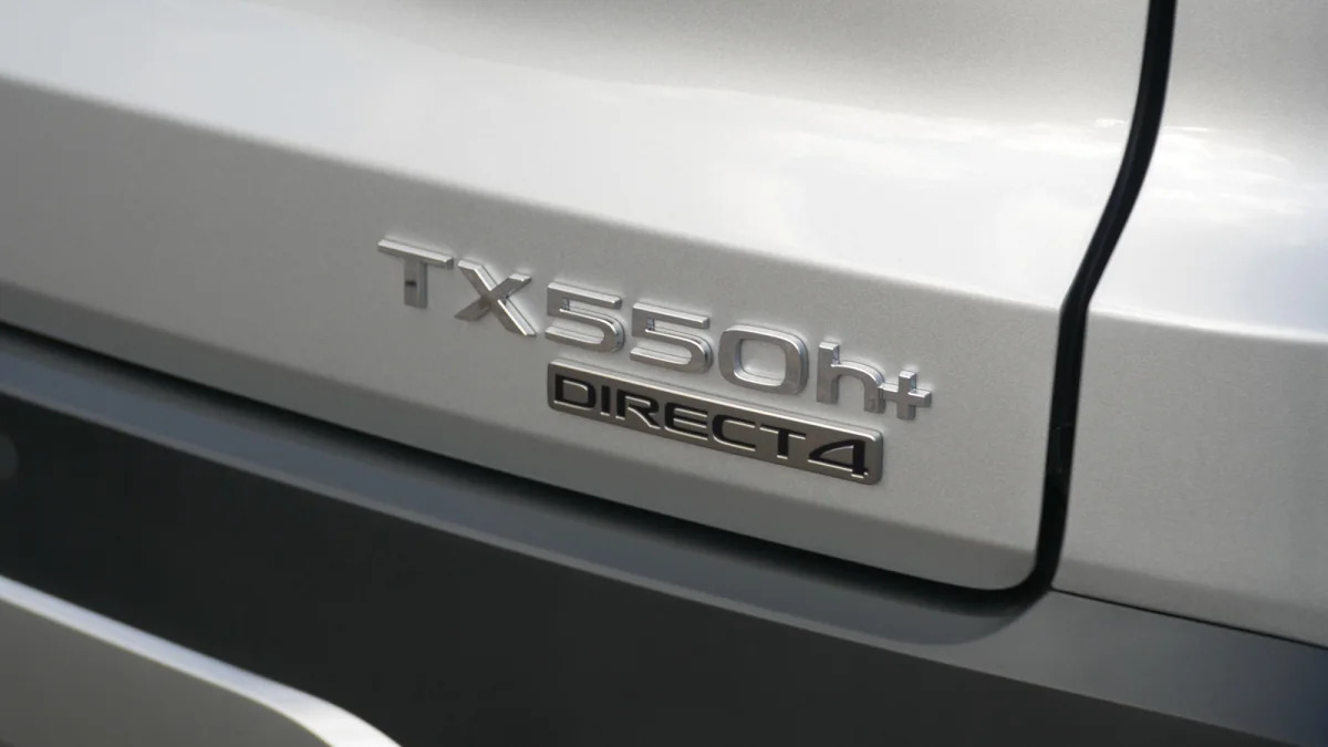 2024 Lexus TX 550h+ model badge