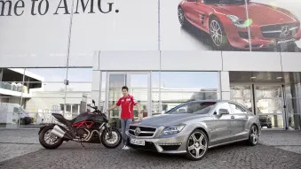 Nicky Hayden at Mercedes AMG headquarters