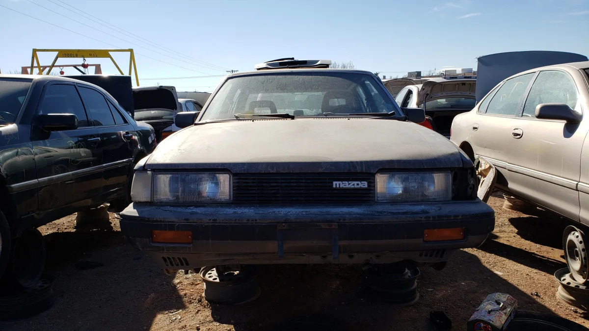 37 - 1985 Mazda 626 in Colorado Junkyard - photo by Murilee Martin