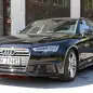 2017 Audi S4 spied front 3/4 parked
