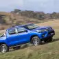 2016 Toyota HiLux pickup truck driving uphill