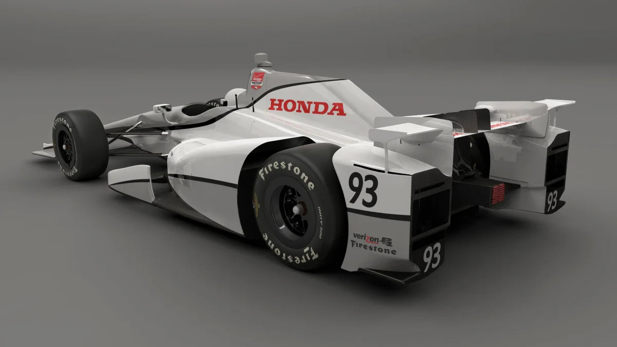 2015 Honda aero package super speedway indycar series rear 3/4
