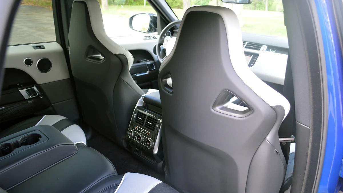 2015 Land Rover Range Rover Sport SVR rear seats