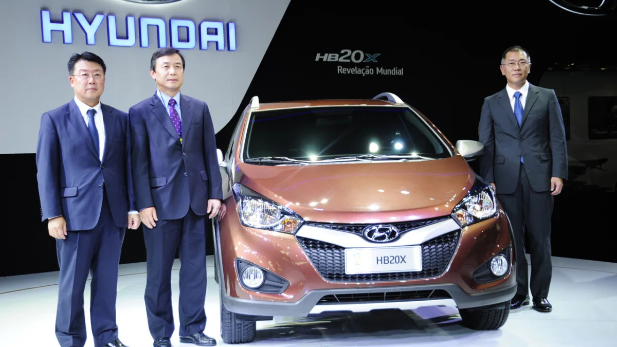 Hyundai HB20X debut at the So Paulo motor show