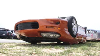 Upside-down Camaro at LeMons by Speedycop