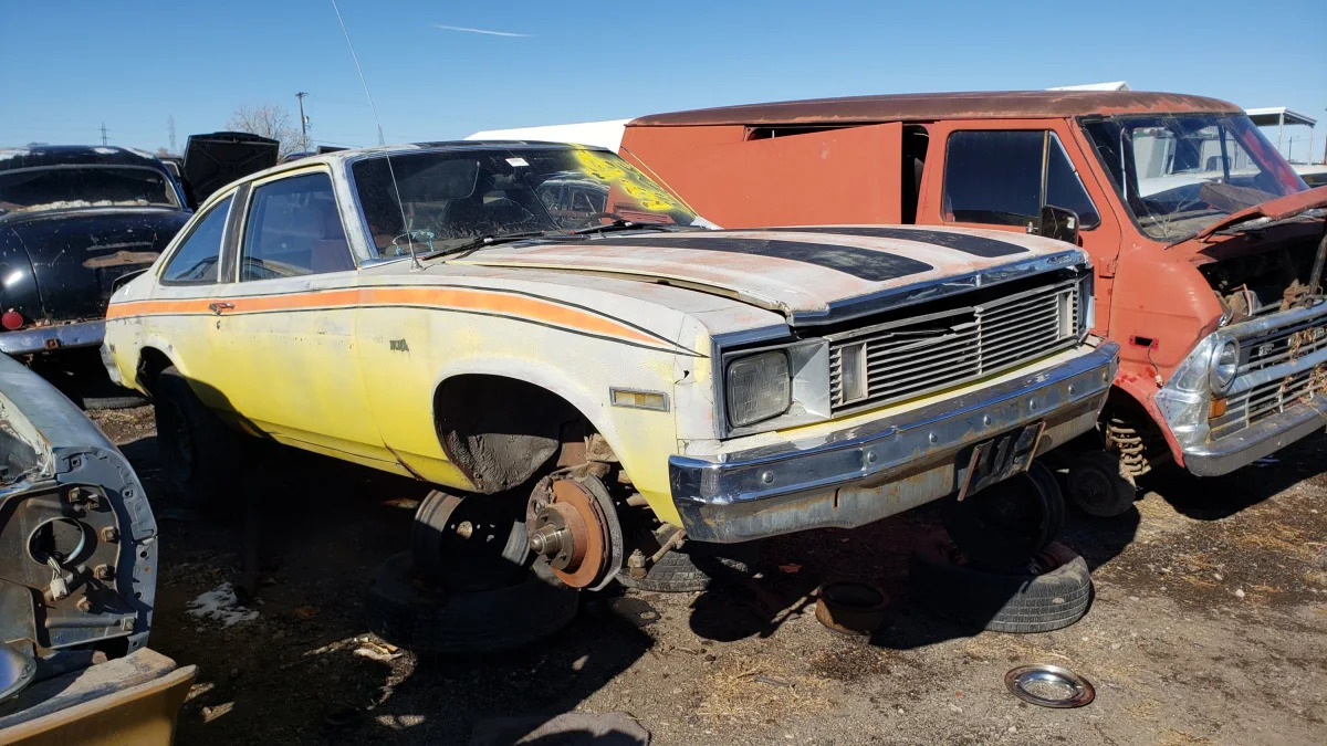 19 - 1979 Chevrolet Nova in Colorado junkyard - photo by Murilee Martin