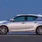 The 2016 Lexus CT 200h, side view.