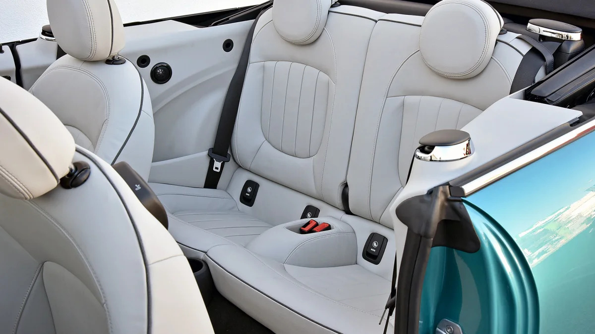 2016 Mini Cooper S Convertible rear seats