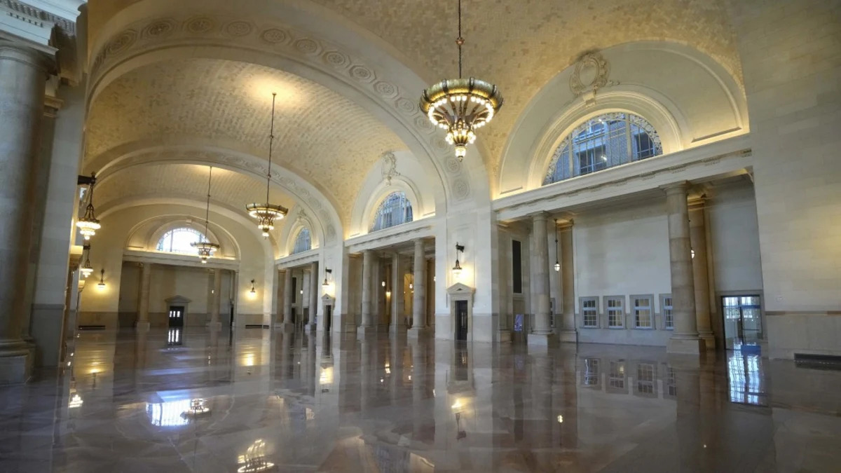 From decay to dazzling: Ford restores grandeur to Detroit train station
