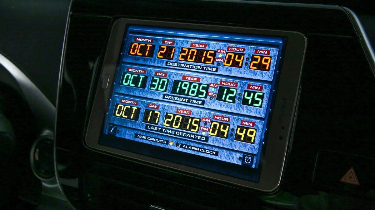 Toyota Mirai Back to the Future Concept date display time circuits