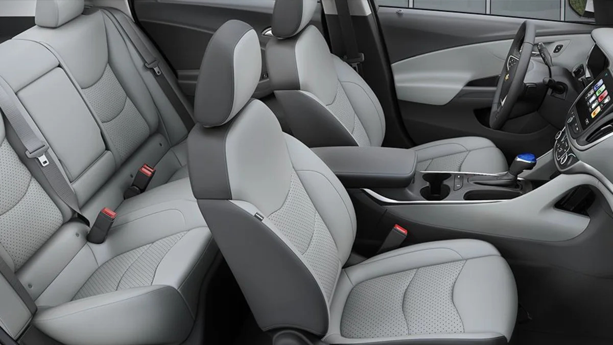 2016 Chevy Volt interior with Dark Ash Leather