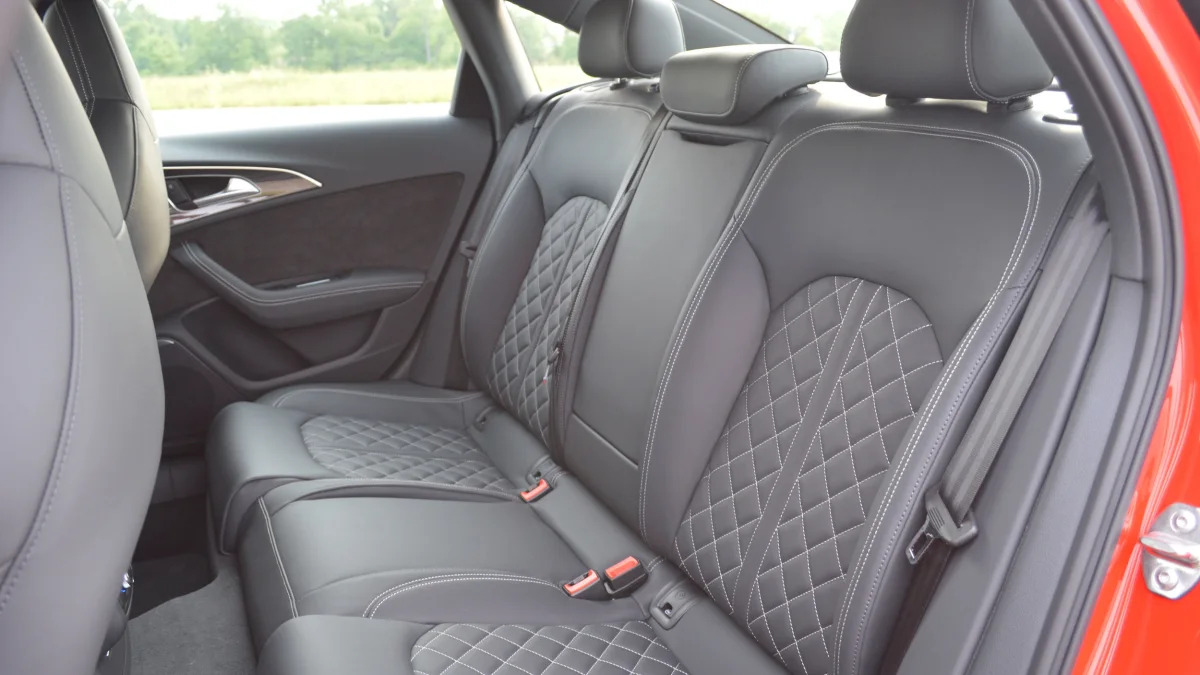 2016 audi s6 black leather interior rear seats 