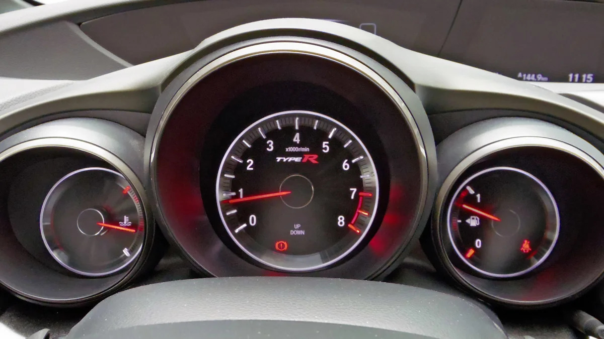 2015 Honda Civic Type R gauges