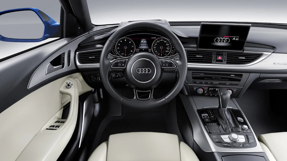 2017 Audi A6 interior dashboard