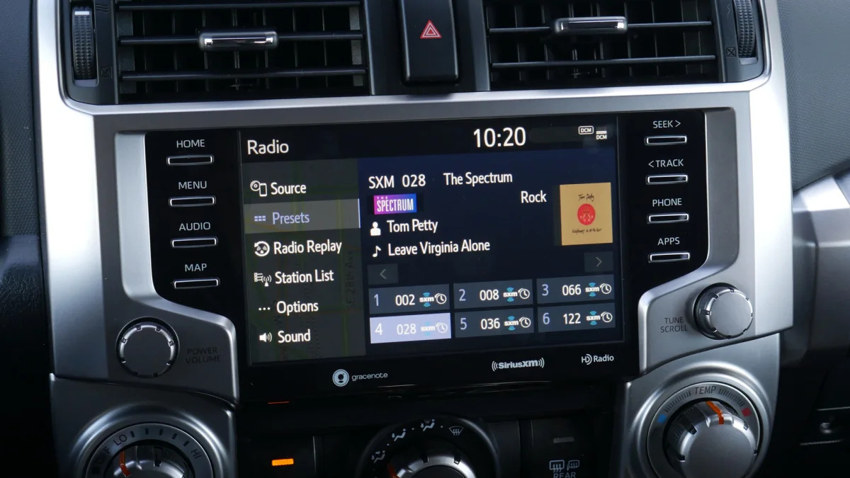 2021 Toyota 4Runner Trail Edition interior touchscreen audio