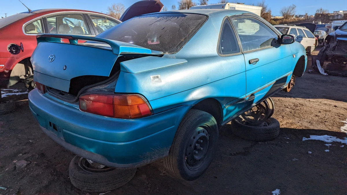 30 - 1995 Toyota Paseo in Colorado junkyard - photo by Murilee Martin