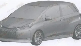 Toyota Yaris rendered with Lexus components