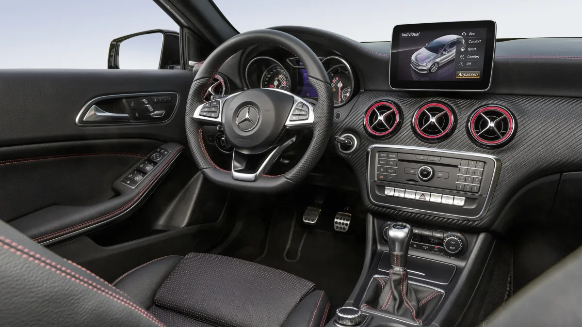 Mercedes A250 AMG Sport Line interior.