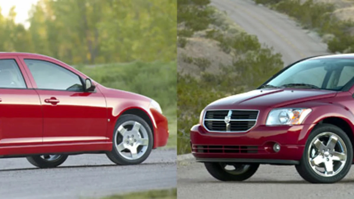 Chevy Cobalt vs. Dodge Caliber