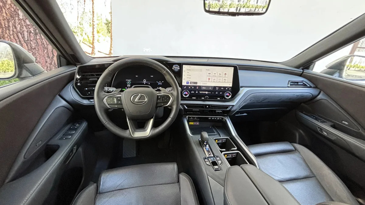 2024 Lexus TX 550h+ interior POV